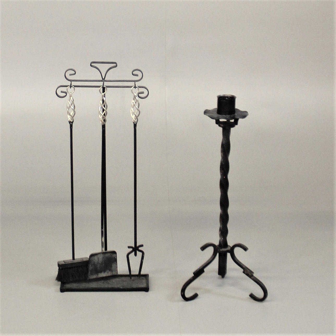 FIRE FORK and candle holder. Forging.