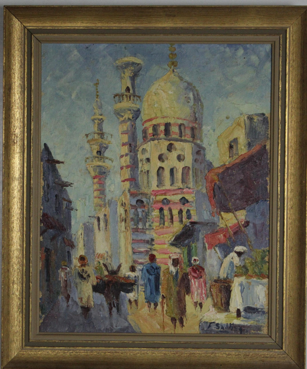 FREDE SALLING. OIL ON CANVAS, signed.