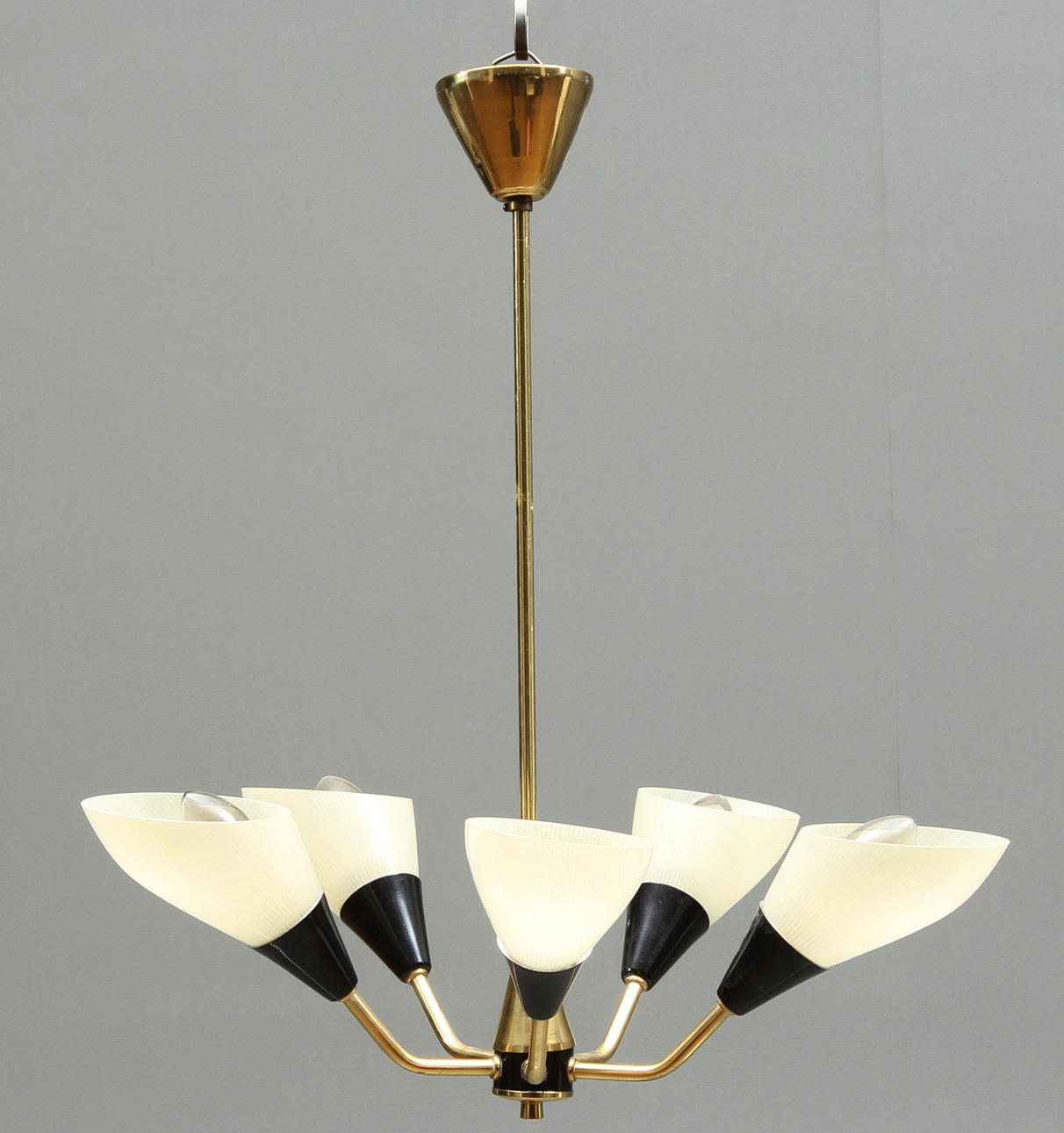 CEILING LAMP, 5 light arms, 1950s / 60s.