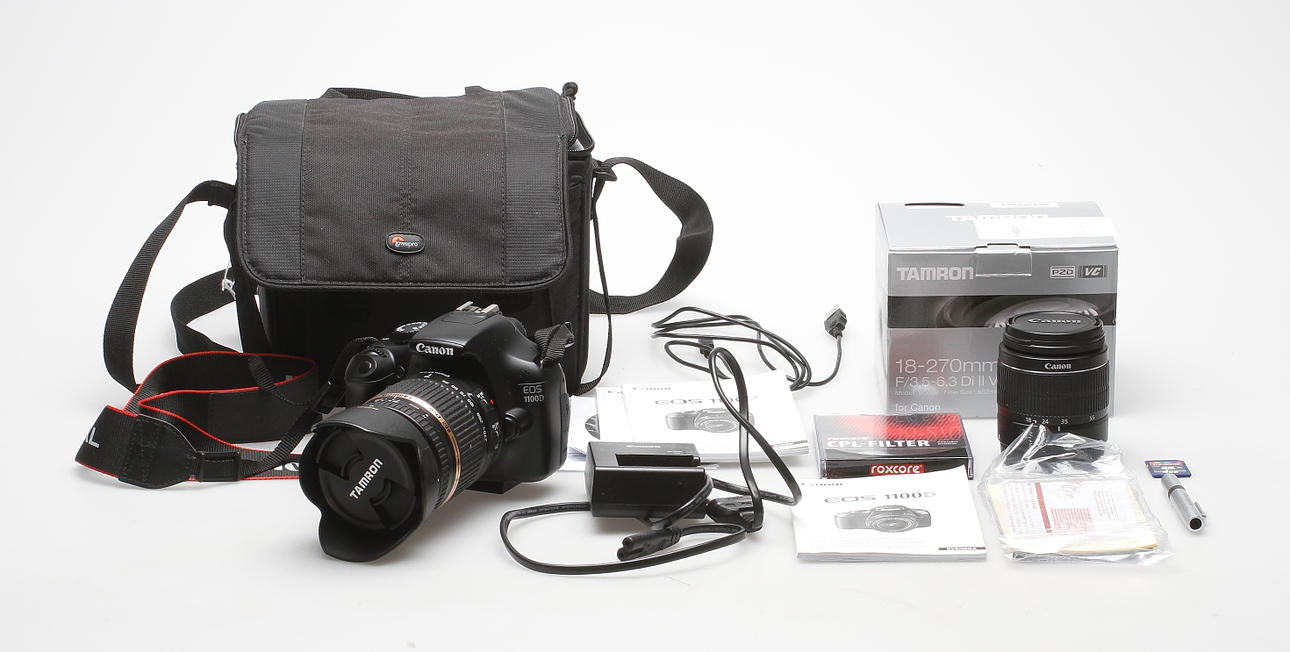 DIGITALKAMERA, eos1100d, 2 objektiv, Canon.
