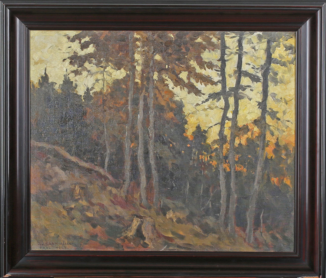 JULIUS VON KAAN-ALBEST. Oljemålning på duk, signerad J.v.Kaan-Albest 1923.