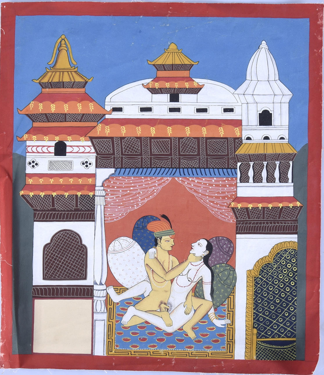 OKÄND KONSTNÄR. Gouache.