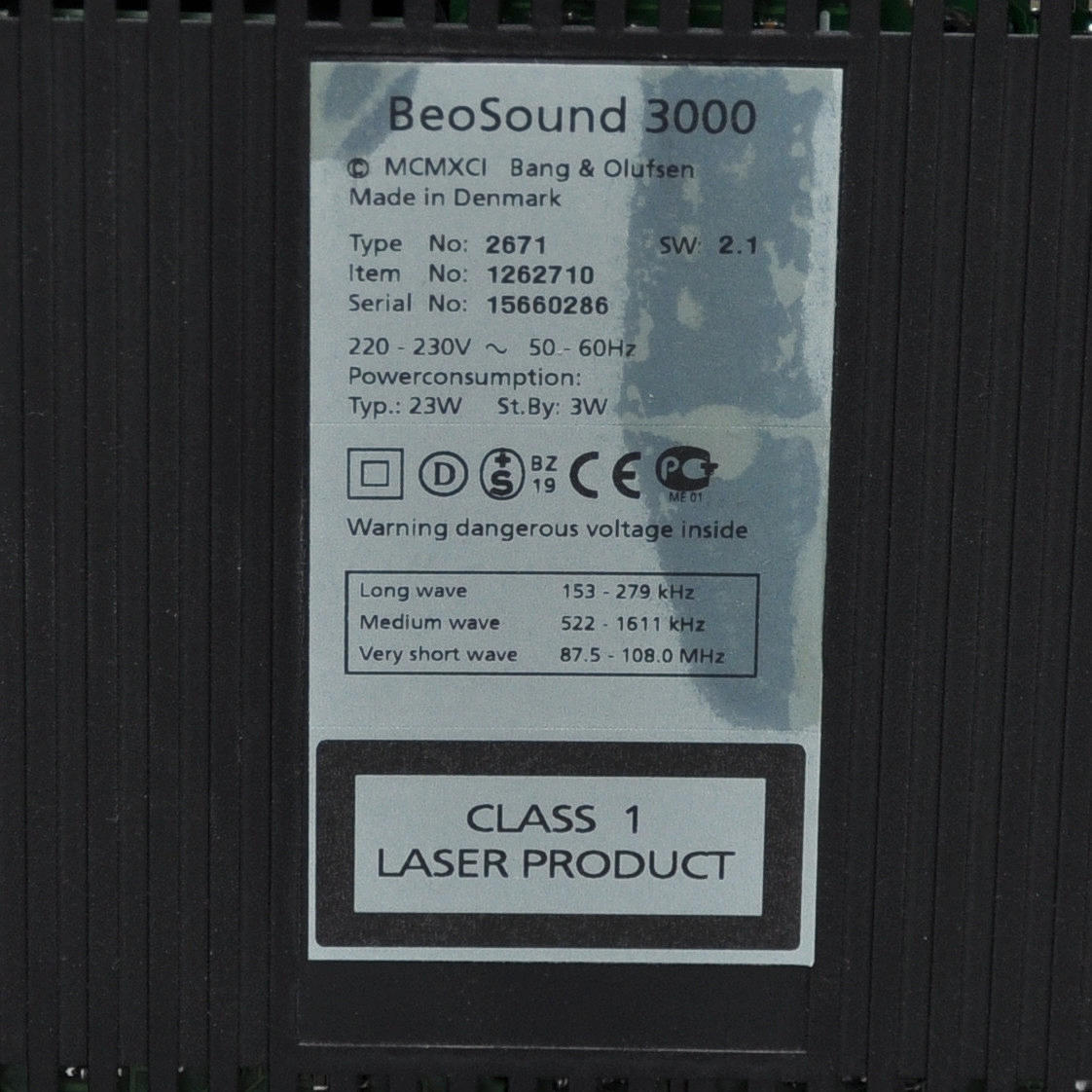 SOUND SYSTEM, Bang Olufsen, BeoSound 3000, BeoLab 8000, BeoLab