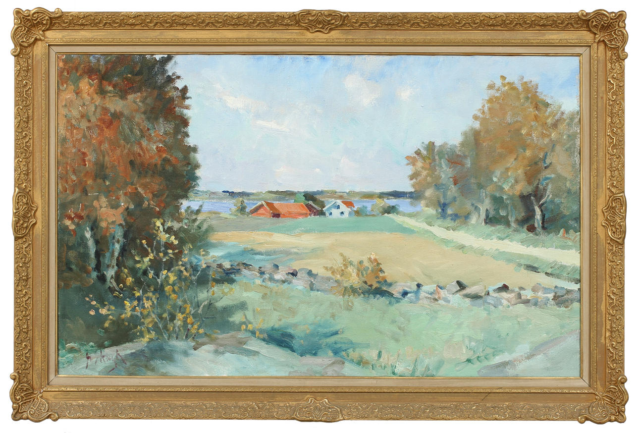 HENRIK SKAGH. Olja på duk. Signerad.