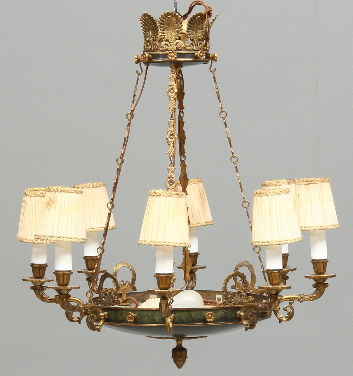 AMPEL, för 8 st ljuspunkter, empirestil, 1900-tal.