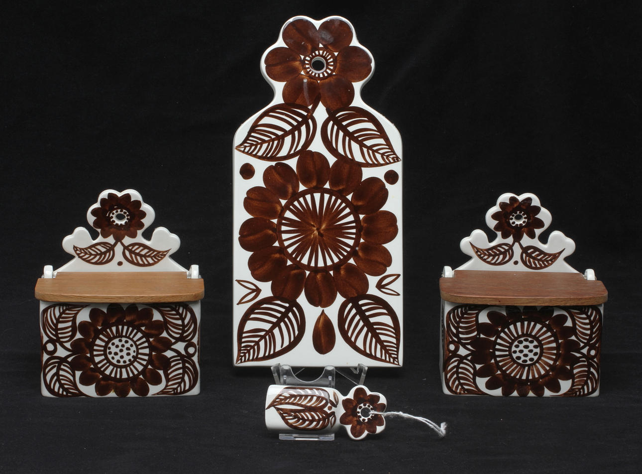 PARTI PORSLIN, 4 delar, Gunvor Olin-Grönqvist, Arabia, 1900-tal.