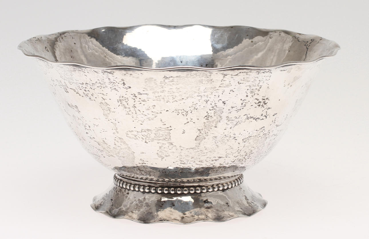 SKÅL, silver, C G Hallberg, Stockholm, 1933. Vikt ca 264 g.