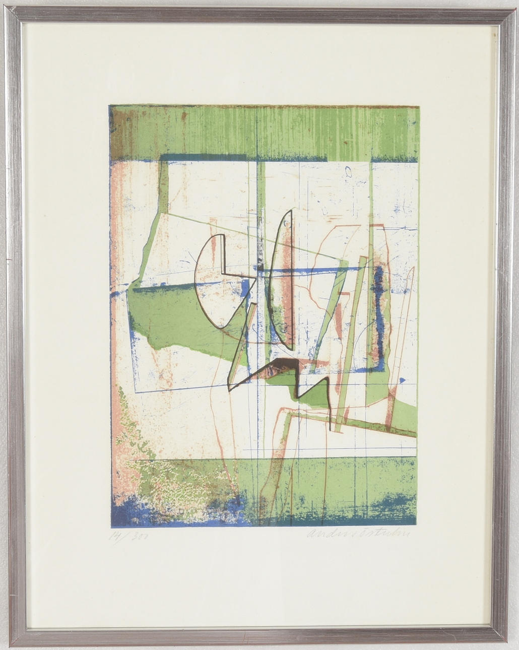 ANDERS ÖSTERLIN. Färglitografi.