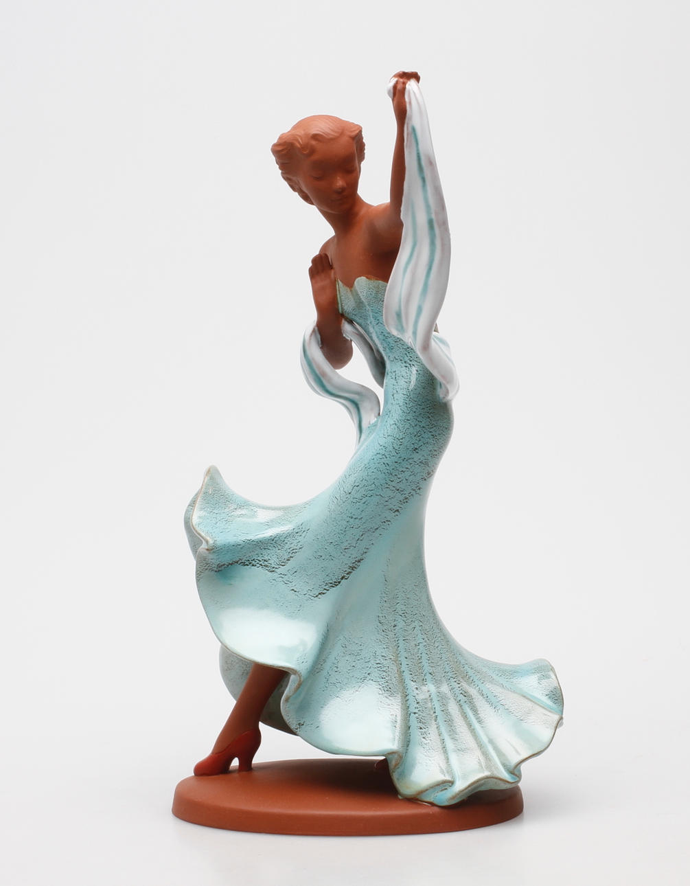 FIGURIN, Josef Lorenz för Goldscheider, lergods/terakotta.