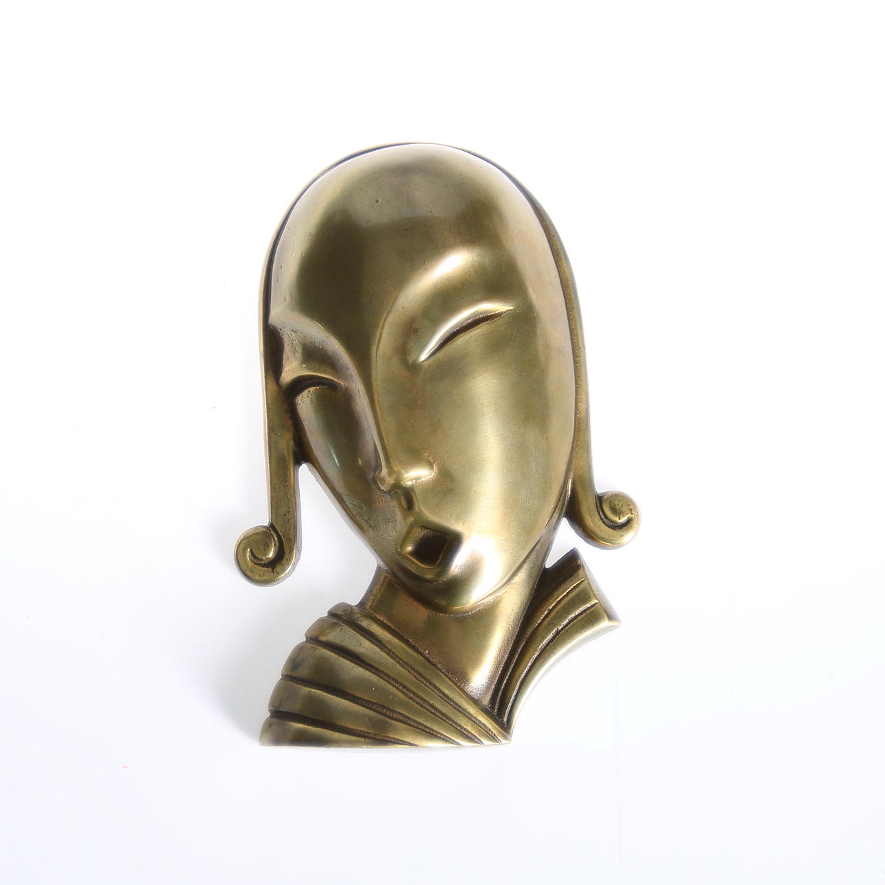 VÄGGSKULPTUR, Art Déco, mässing, Carl-Einar Borgström, Ystad Metall, 1900-talets andra hälft.