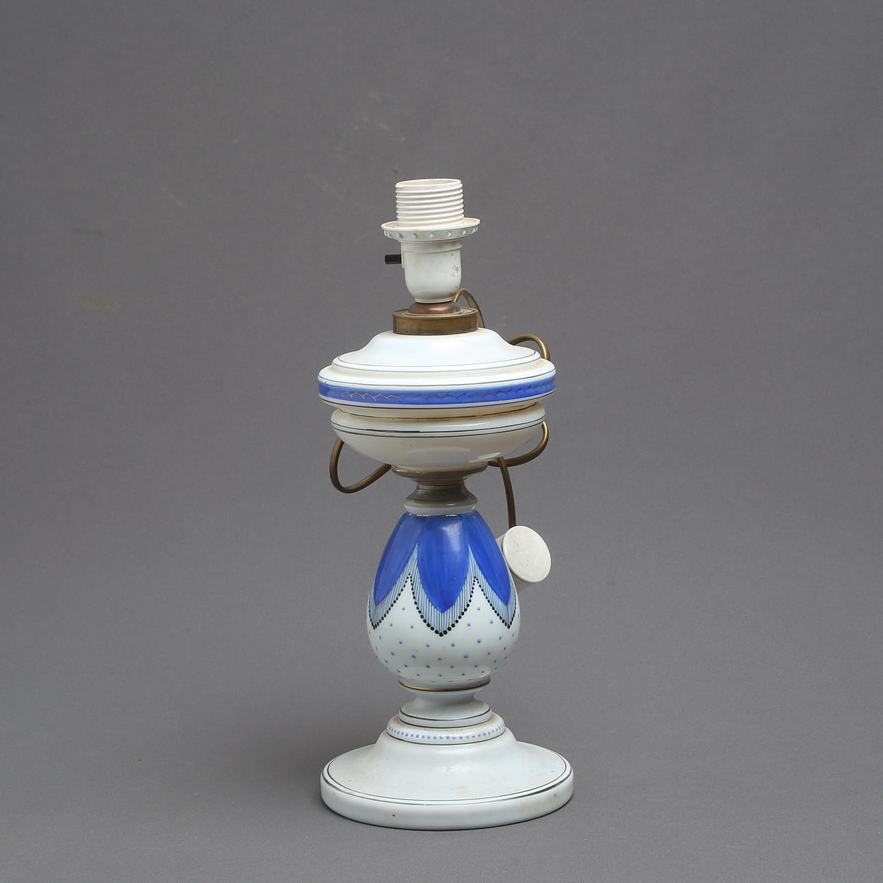 CERAMIC LAMP BASE, ceramic, 20th century.