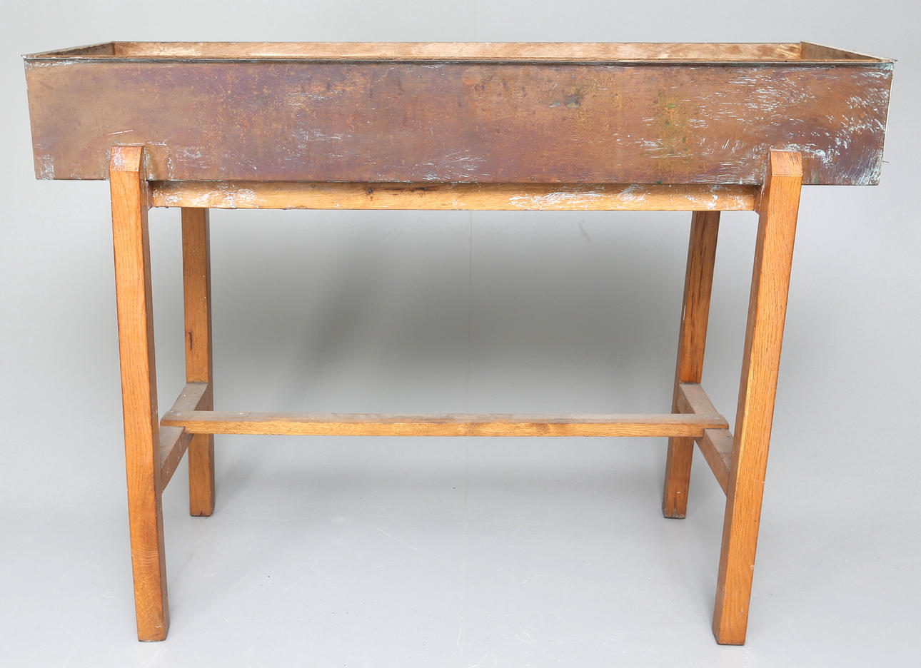 BLOMBORD, koppar och trä.