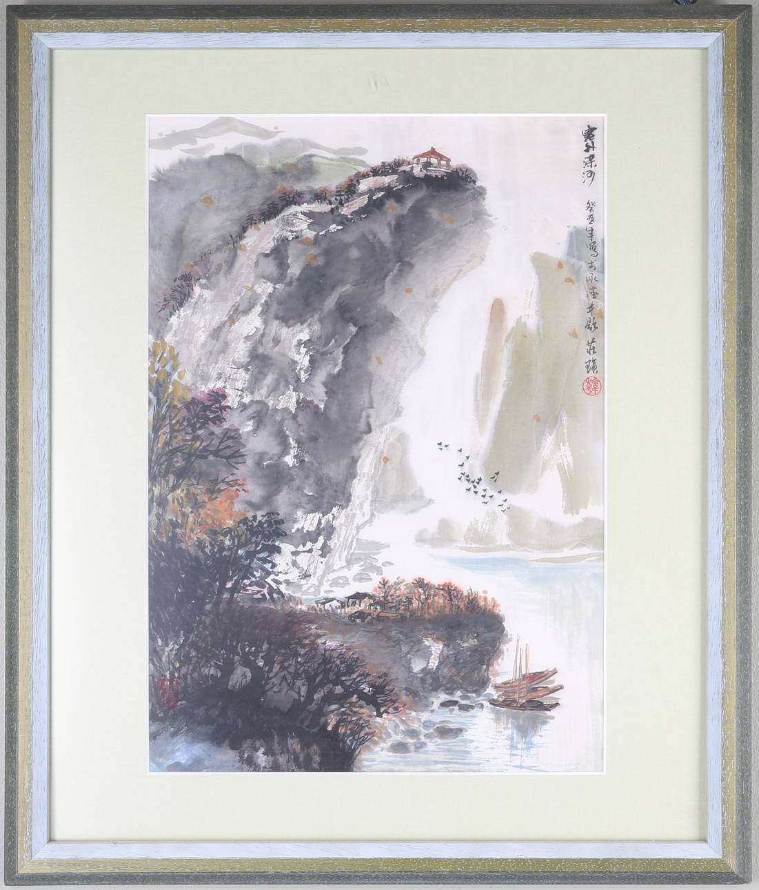 OKÄND KONSTNÄR. TAVLOR, Kina, 2 stycken.