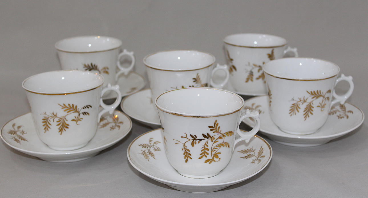 KAFFEKOPPAR OCH FAT 12 delar.