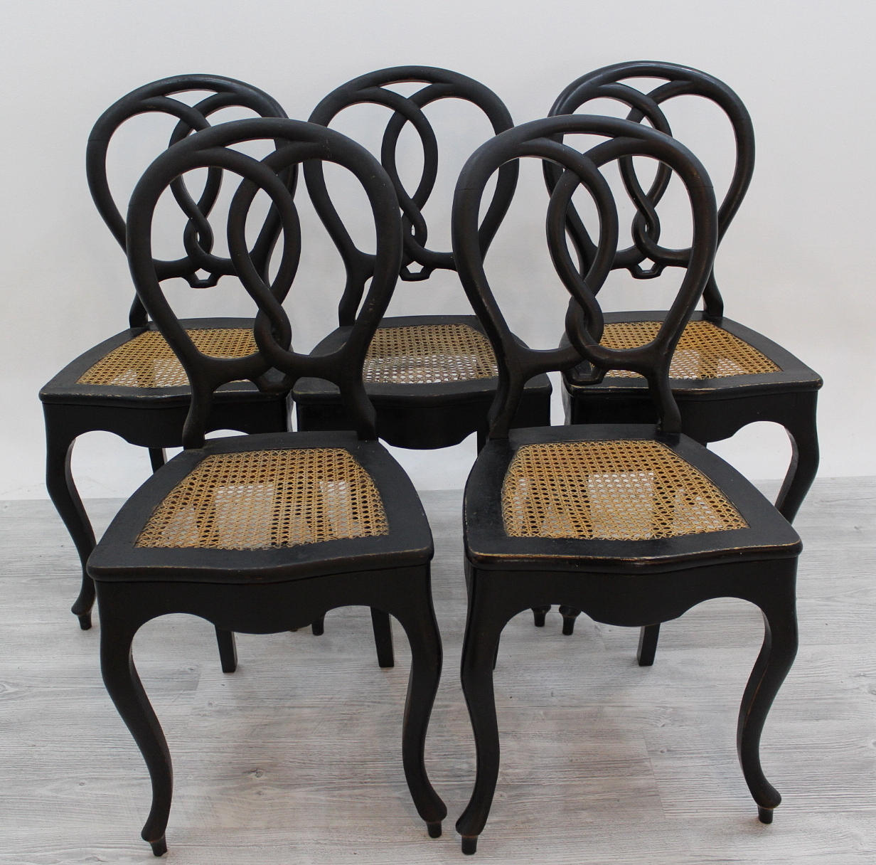 STOLAR, fem stycken. Nyrokoko.