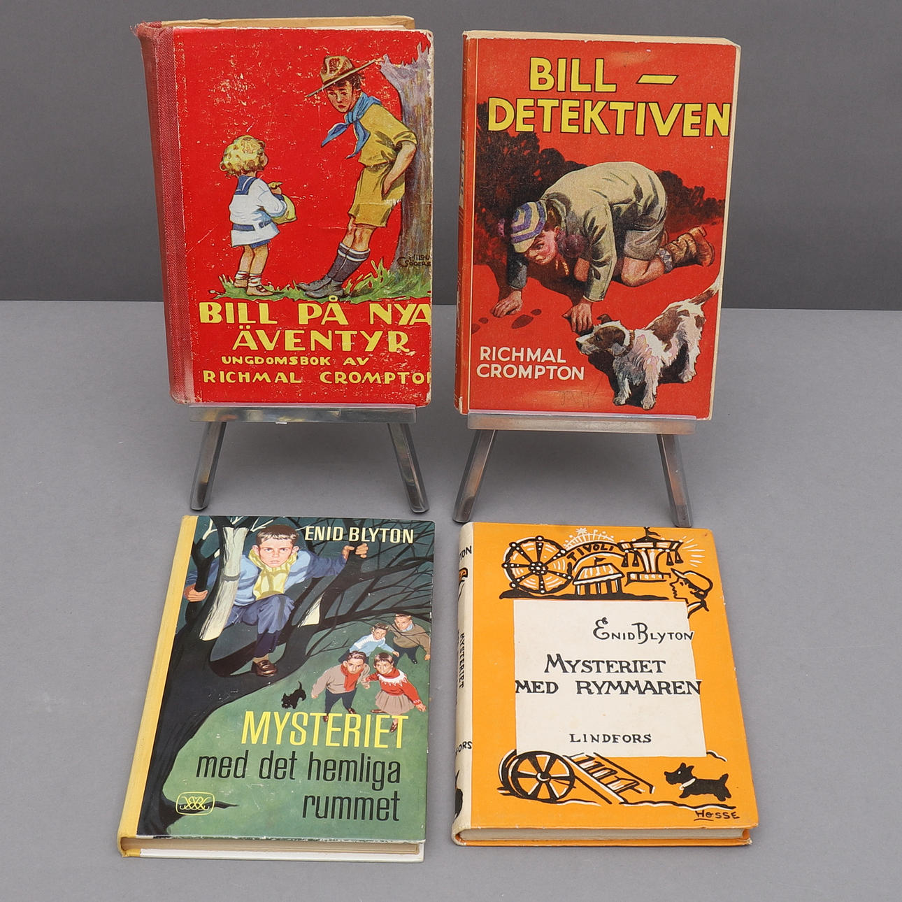 BARNBÖCKER, 4 st, mysterieböcker, bl.a. Bill - Detektiven.