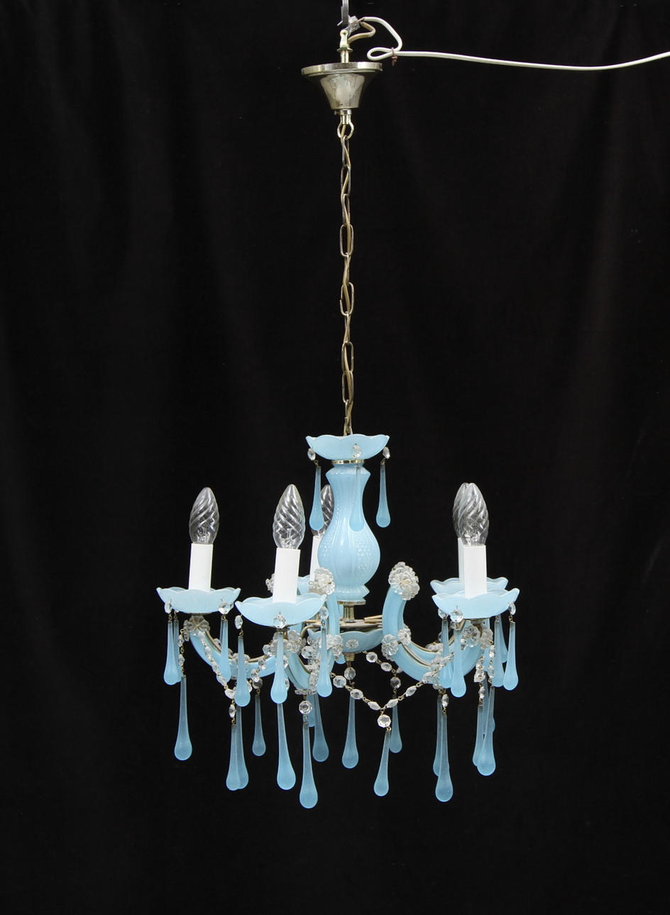 TAKLAMPA med prismor sent 1900-tal.