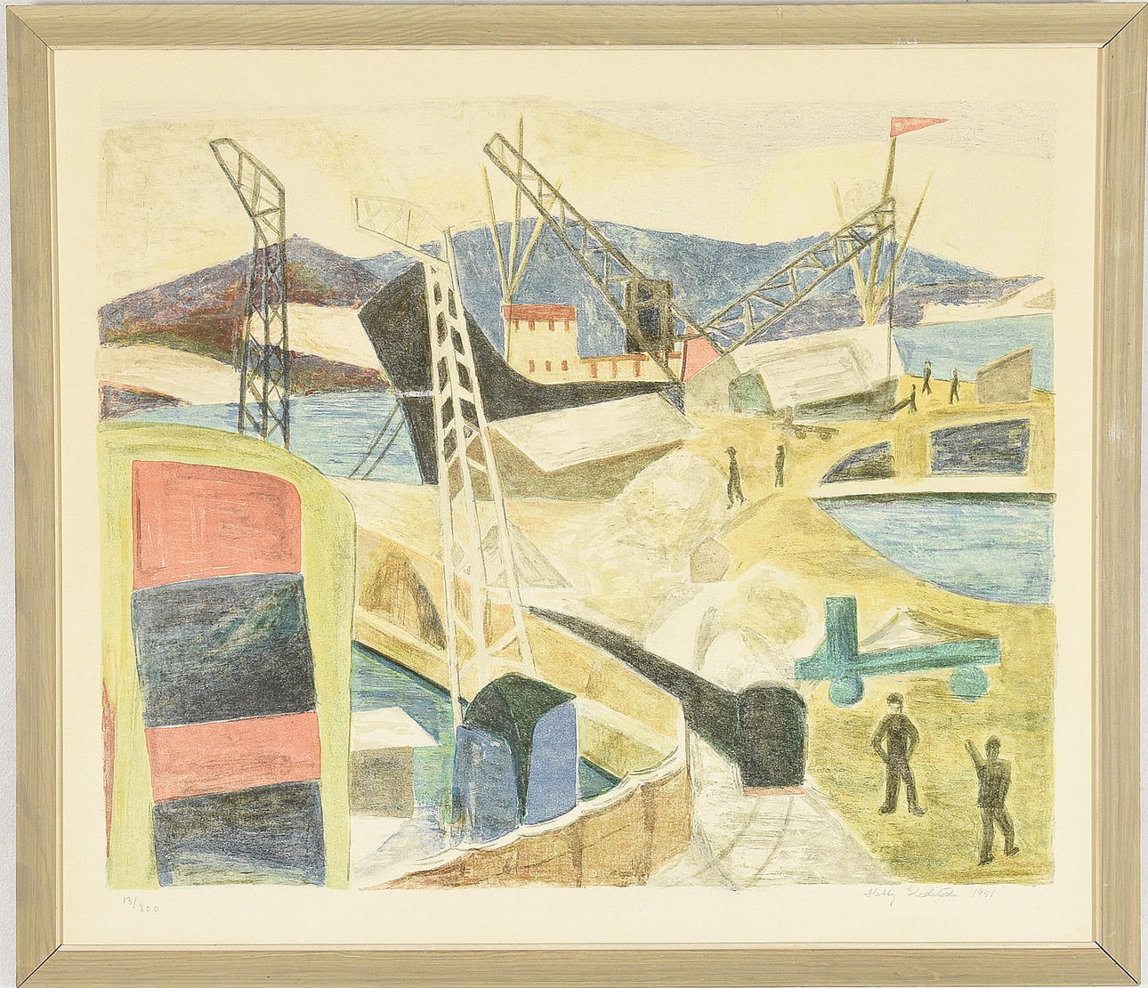 HETTY GLEDITSCH. Color lithograph.