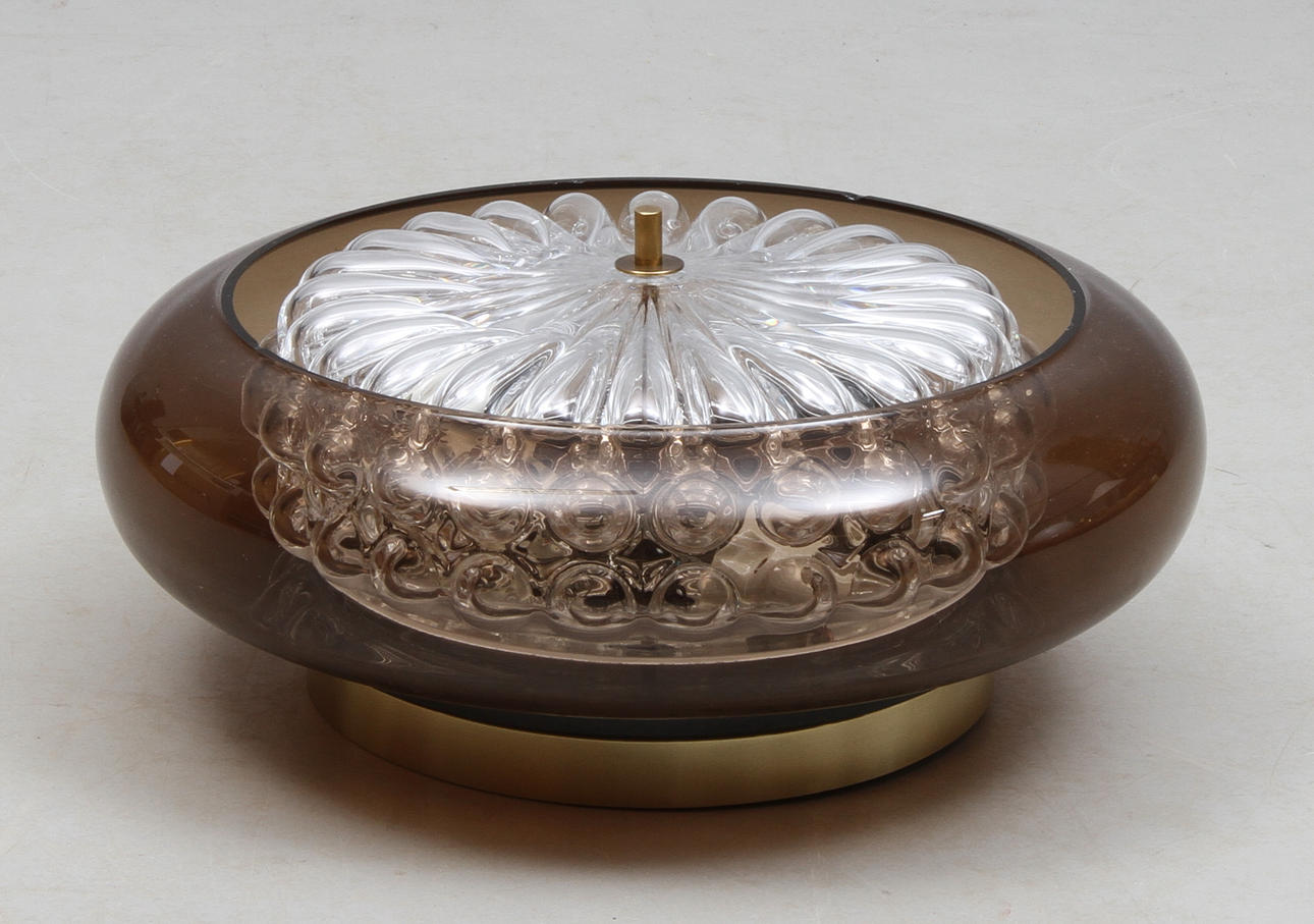 TAKLAMPA, Carl Fagerlund, Orrefors, 1960-tal.