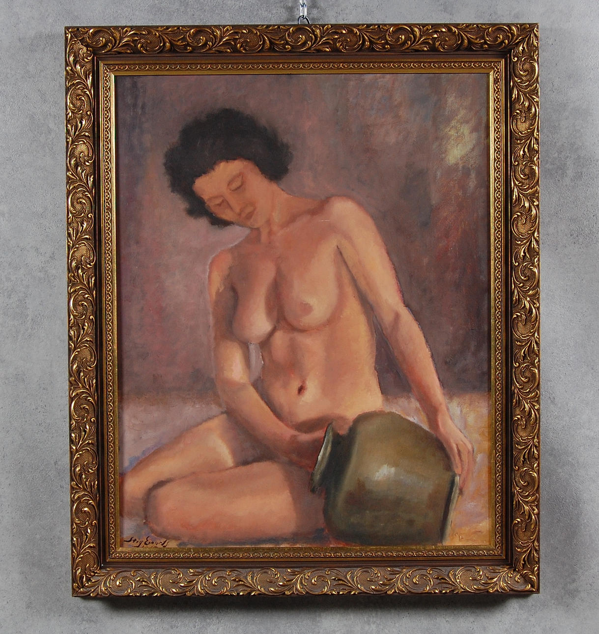 STIG EINARTS. olja på duk," nakenstudie ".