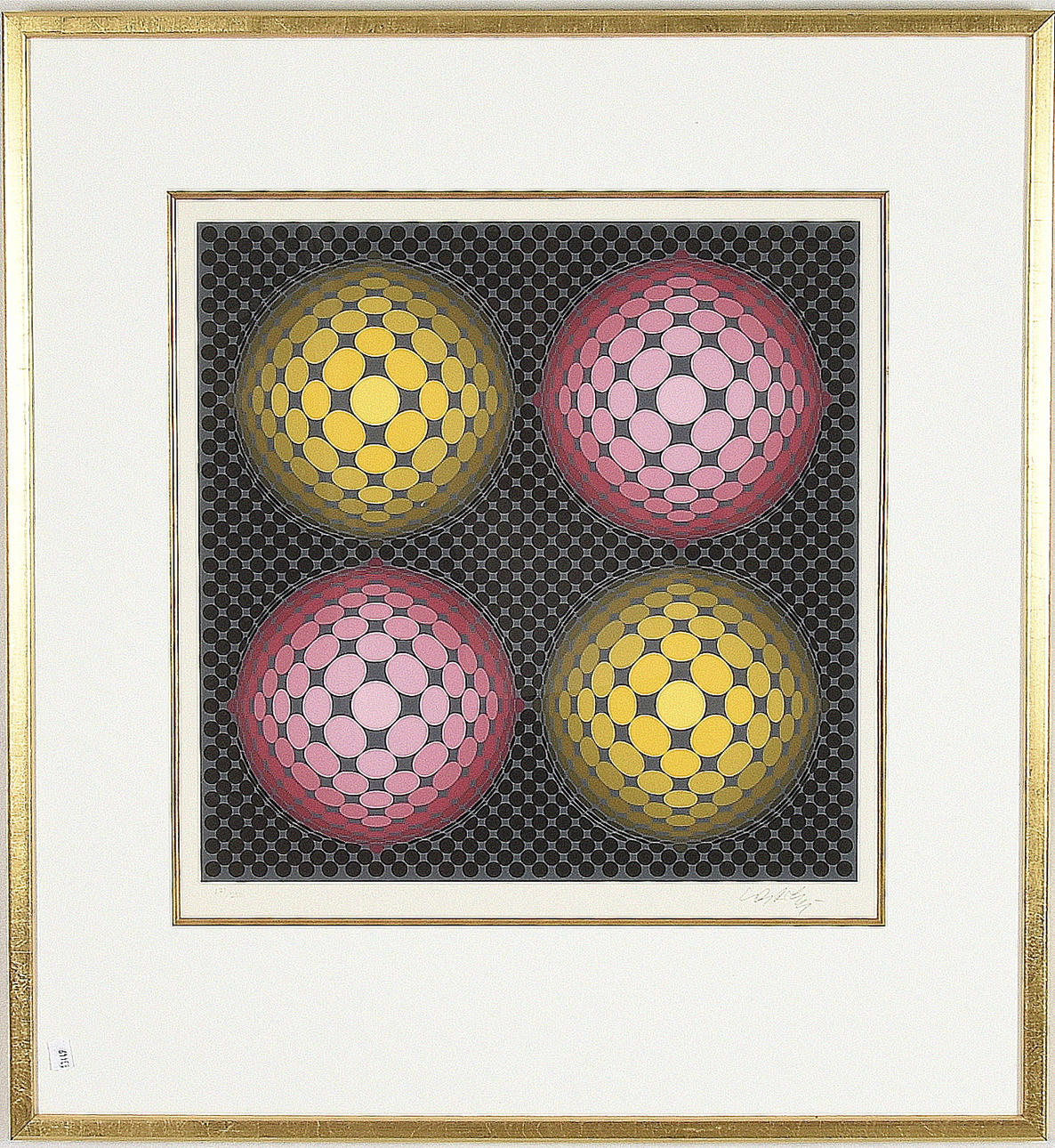 VICTOR VASARELY. Farvelitografi.