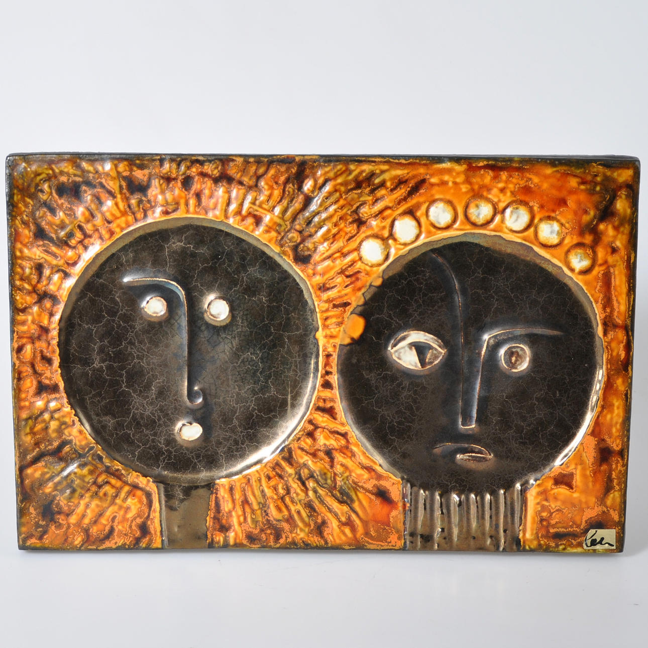 HELMUT SCHÄFFENACKER. wall relief stoneware.