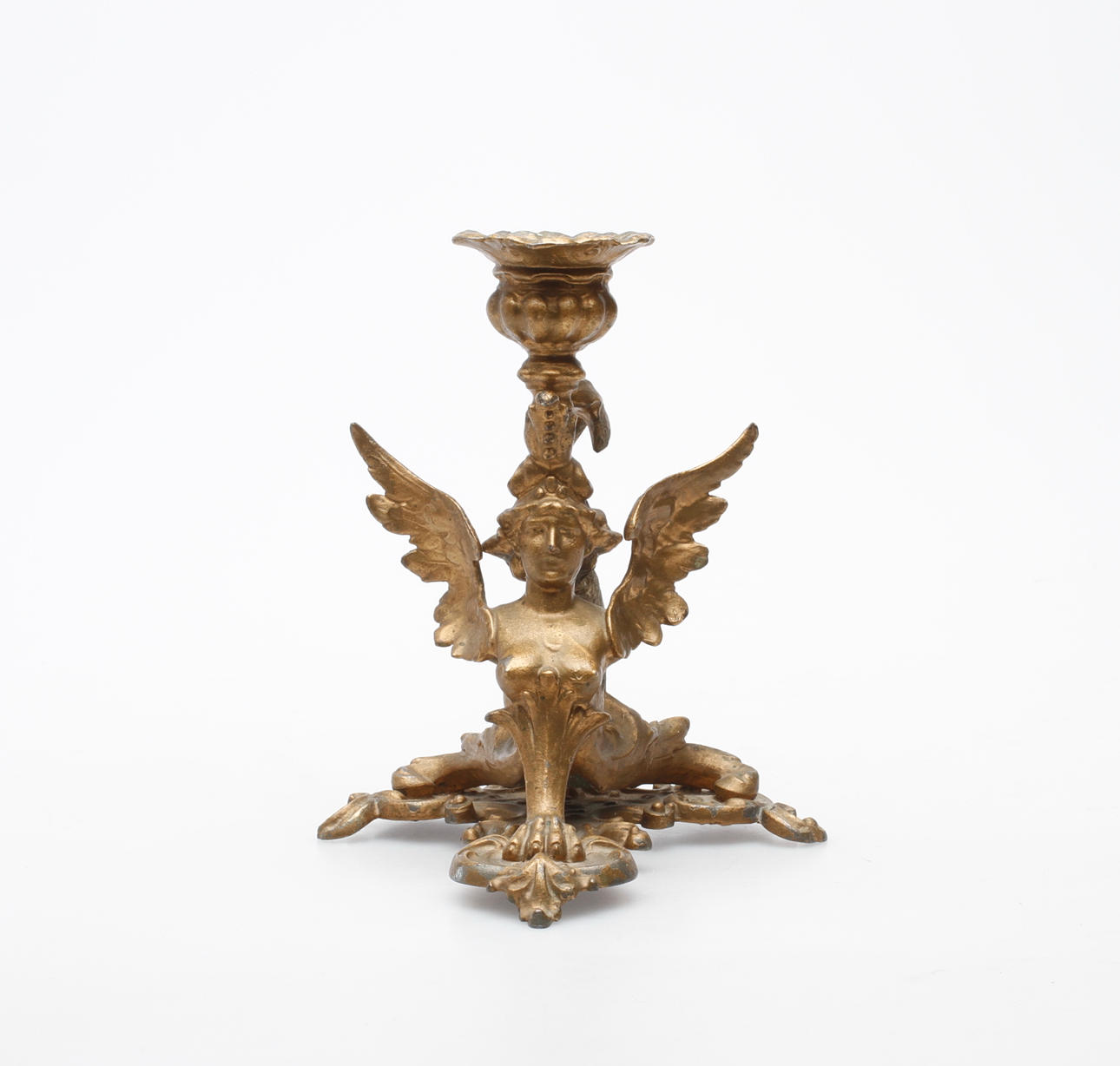 LJUSSTAKE, Oscariansk, bronserad, 1800-tal.