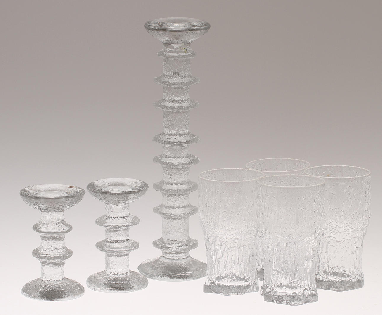 PARTI GLAS, Iittala, 7 delar, KASTRULL, Arabia.