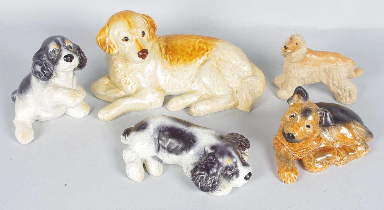 PORSLINSFIGURER, hundar, Maria Ericson Jie.