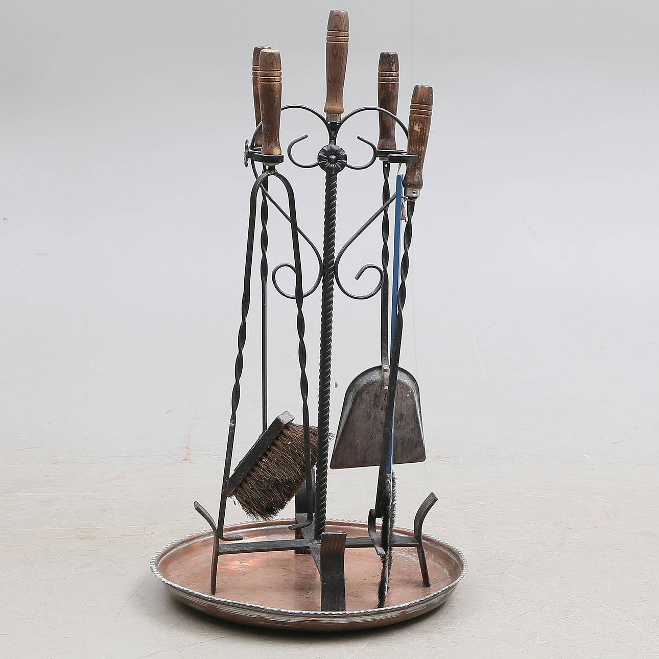 ELDSTADSSET, 6 delar, metall, 1900-tal.