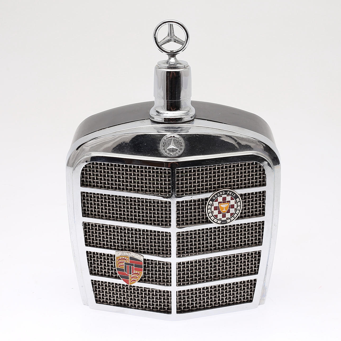 PLUNTA, plastic, glass, mercedes front with star.