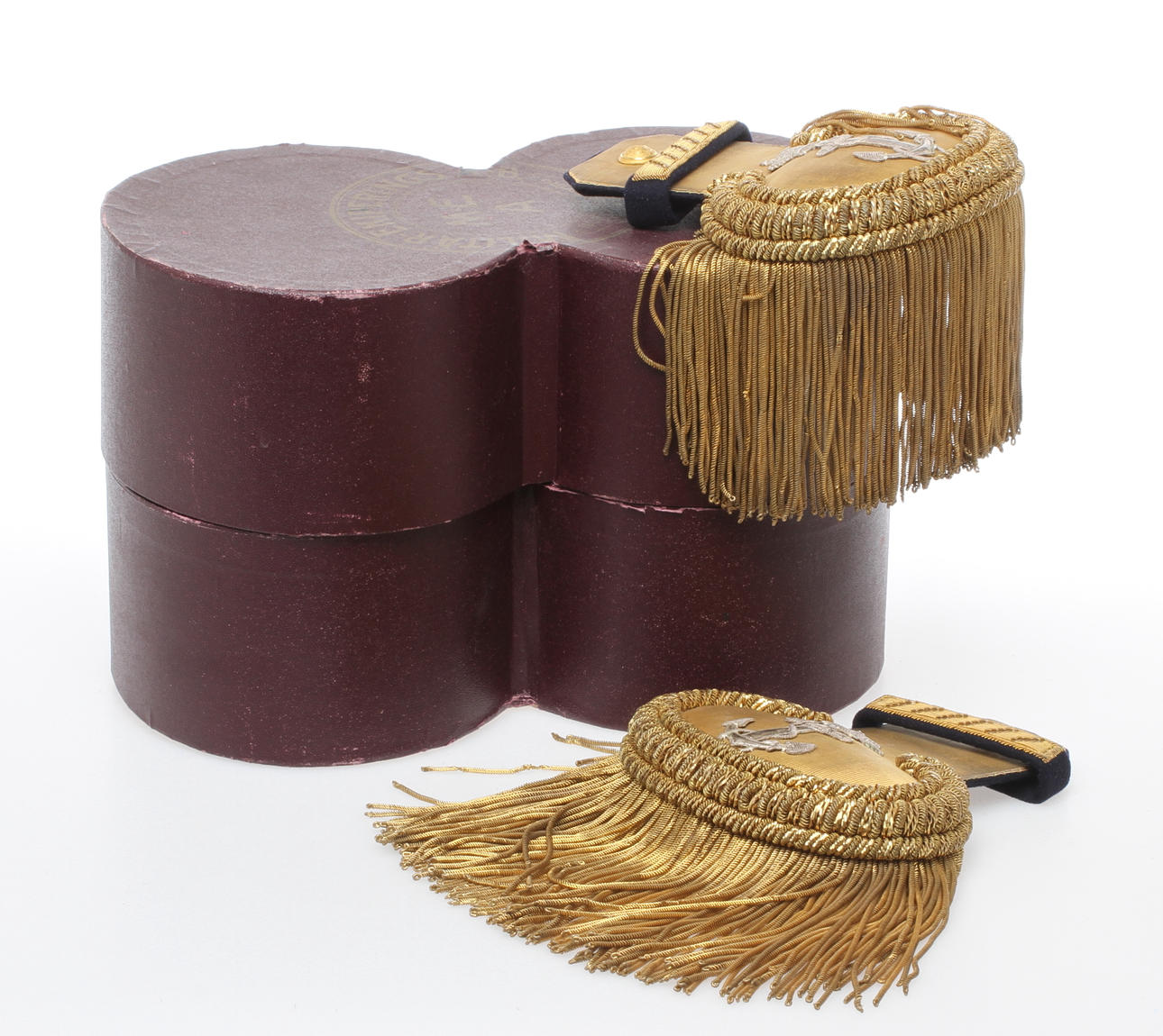 EPÅLETTER, ett par, m/1878, för officer vid Flottan.