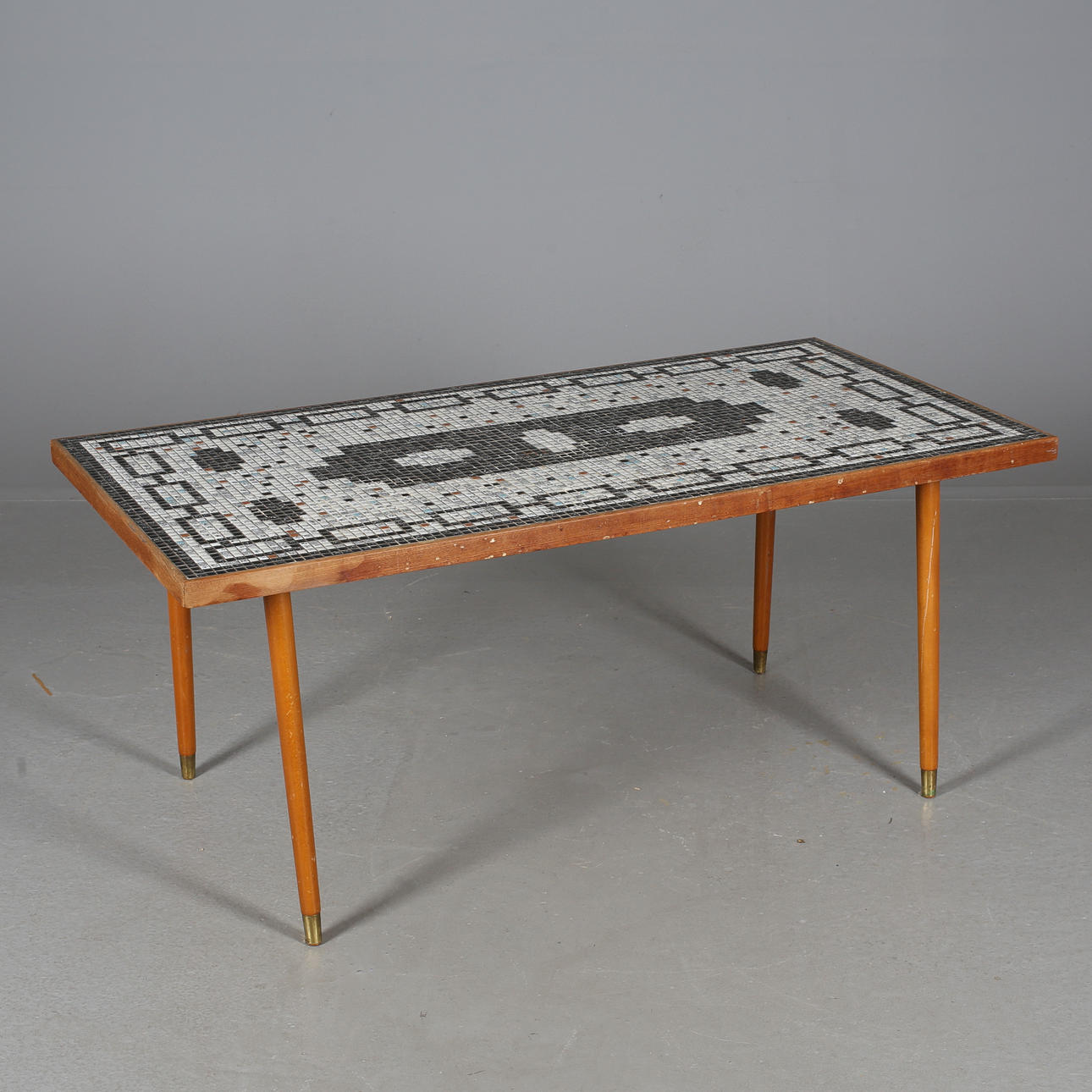 SOFFBORD, mosaik, teak, 1900-talets andra hälft.