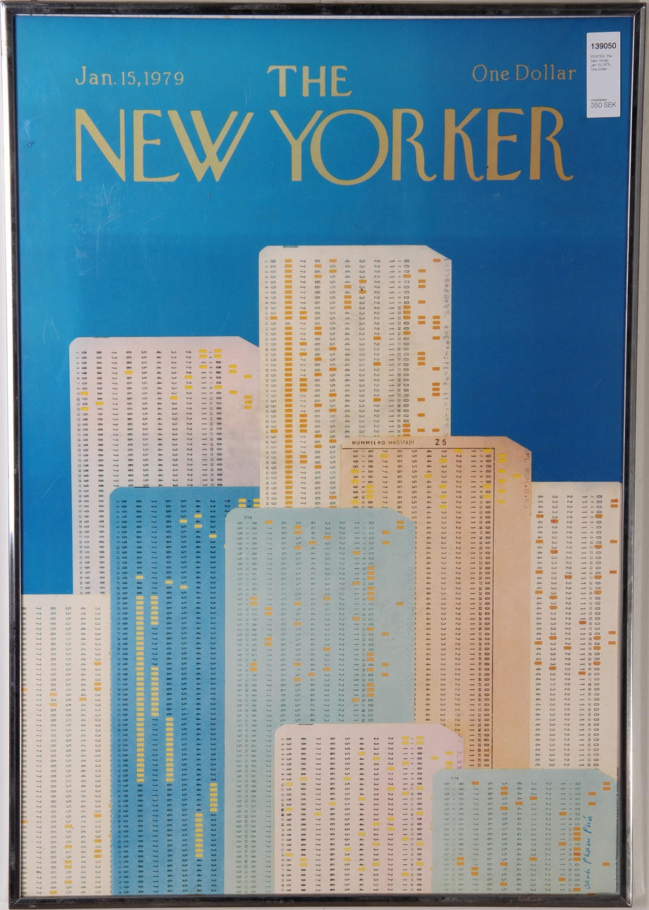 POSTER, The New Yorker, Jan.15,1979, One Dollar.