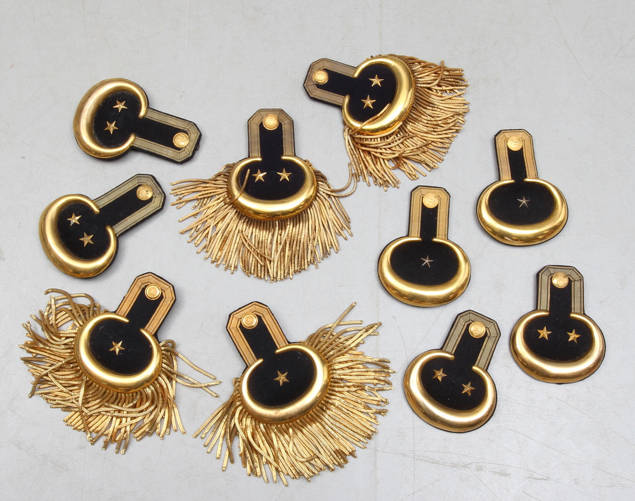 EPÅLETTER, 5 par, bla m/1860.