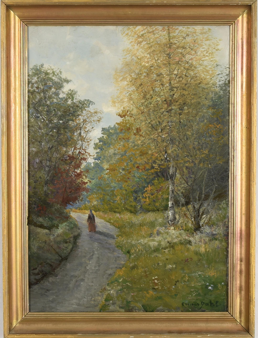 OIDENTIFIERAD KONSTNÄR. Olja på duk.