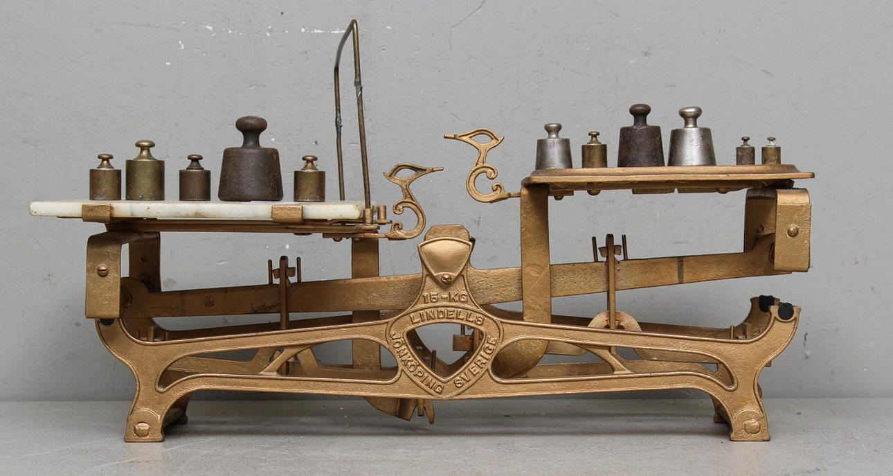 TORGVÅG med vikter, Lindells, Jönköping.