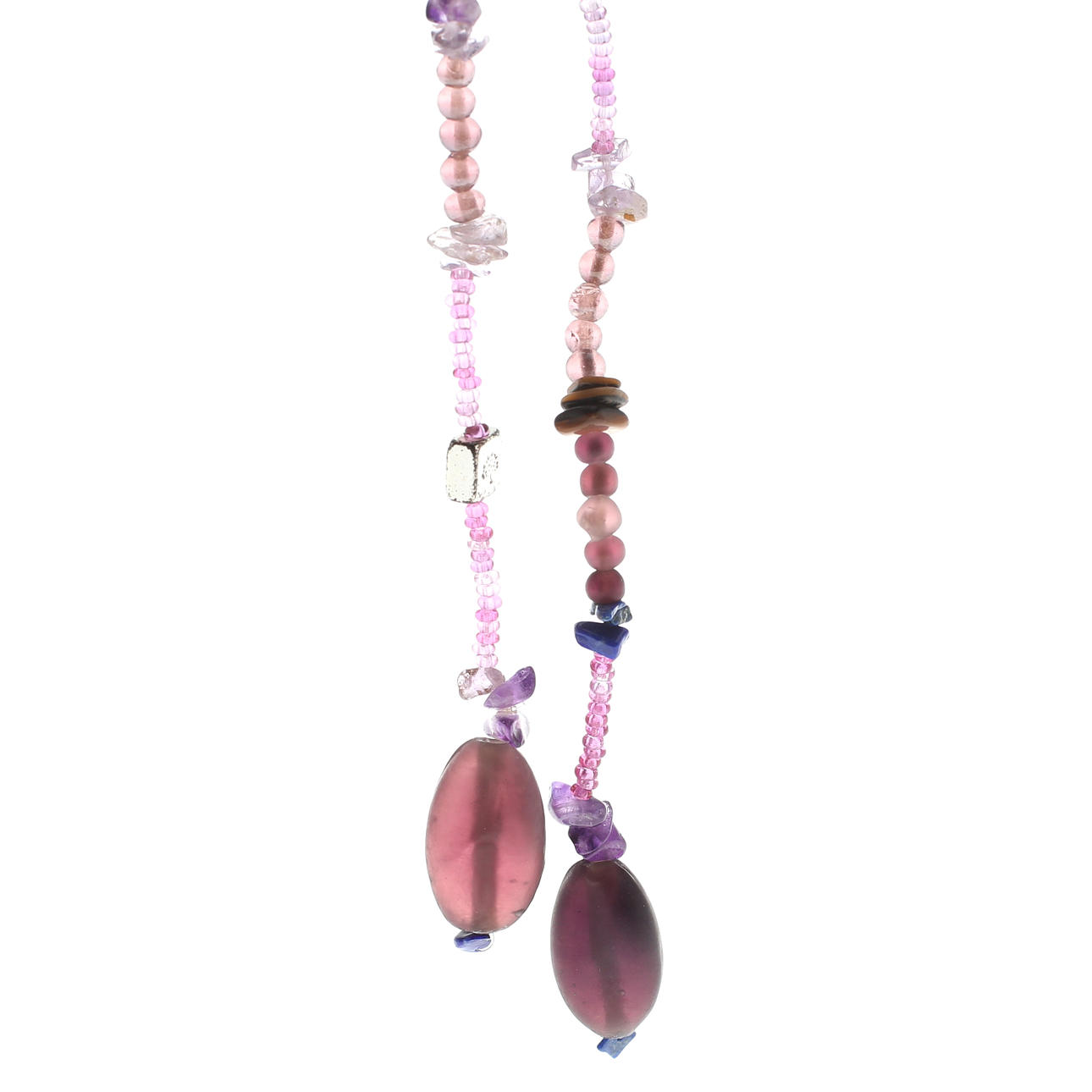 HALSKÆDE/SCART, metal og sten, Mulberry.