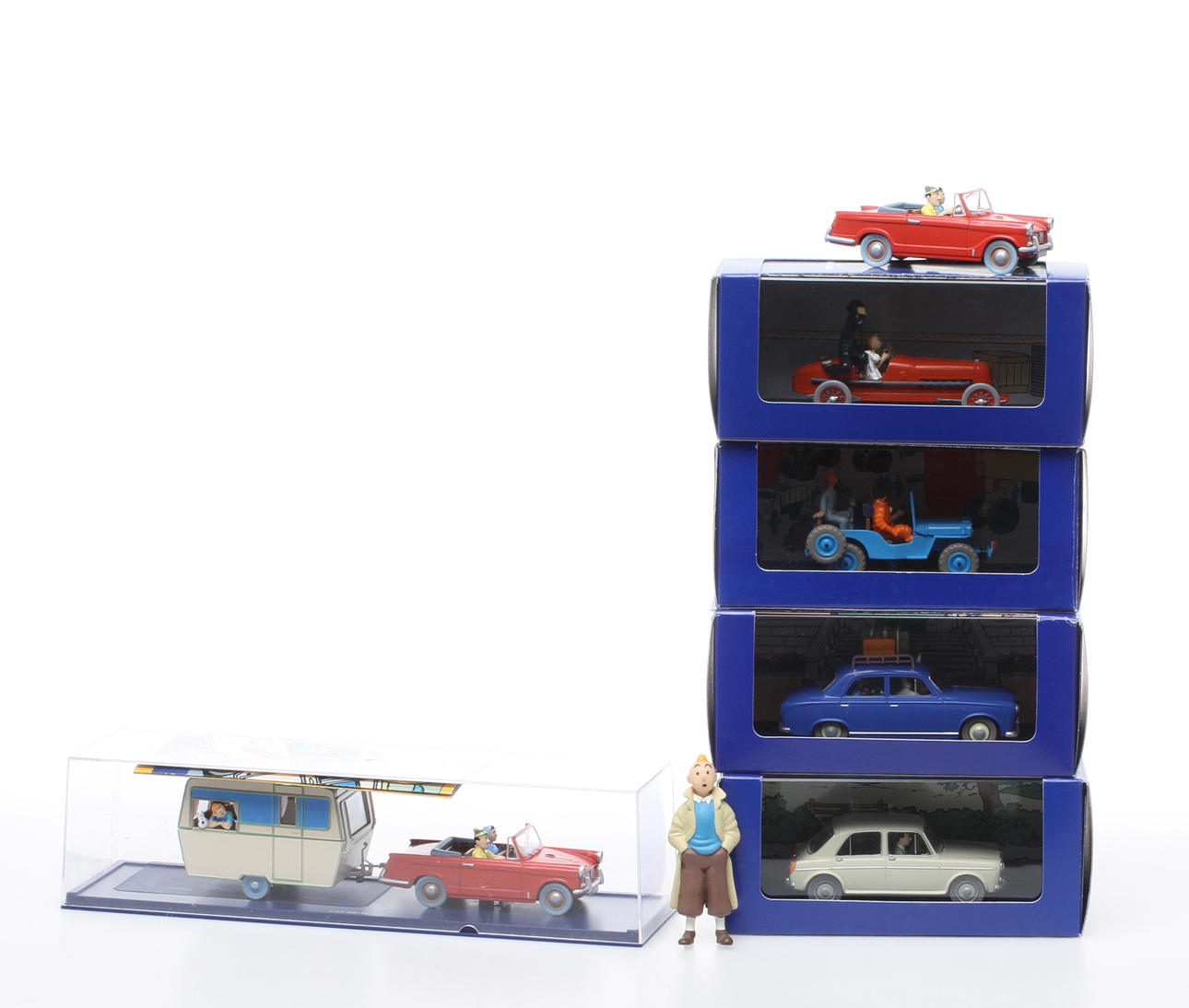 LEKSAKER, 7 delar, Tintin, 1900-tal.