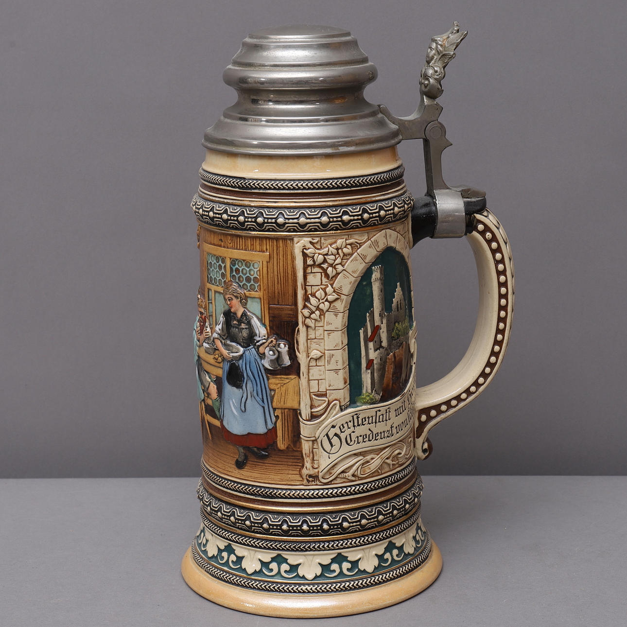 ÖLSTOP, ceramics & pewter, bar scene, Germany.