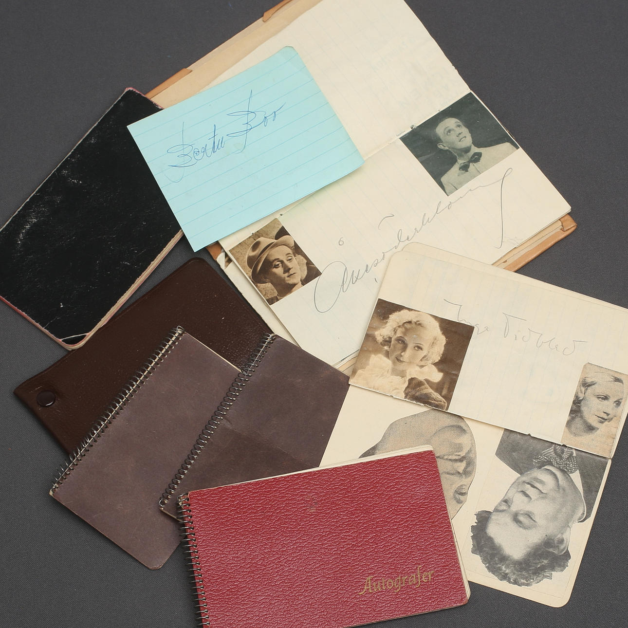 AUTOGRAFSAMLING, Svenska kändisar.