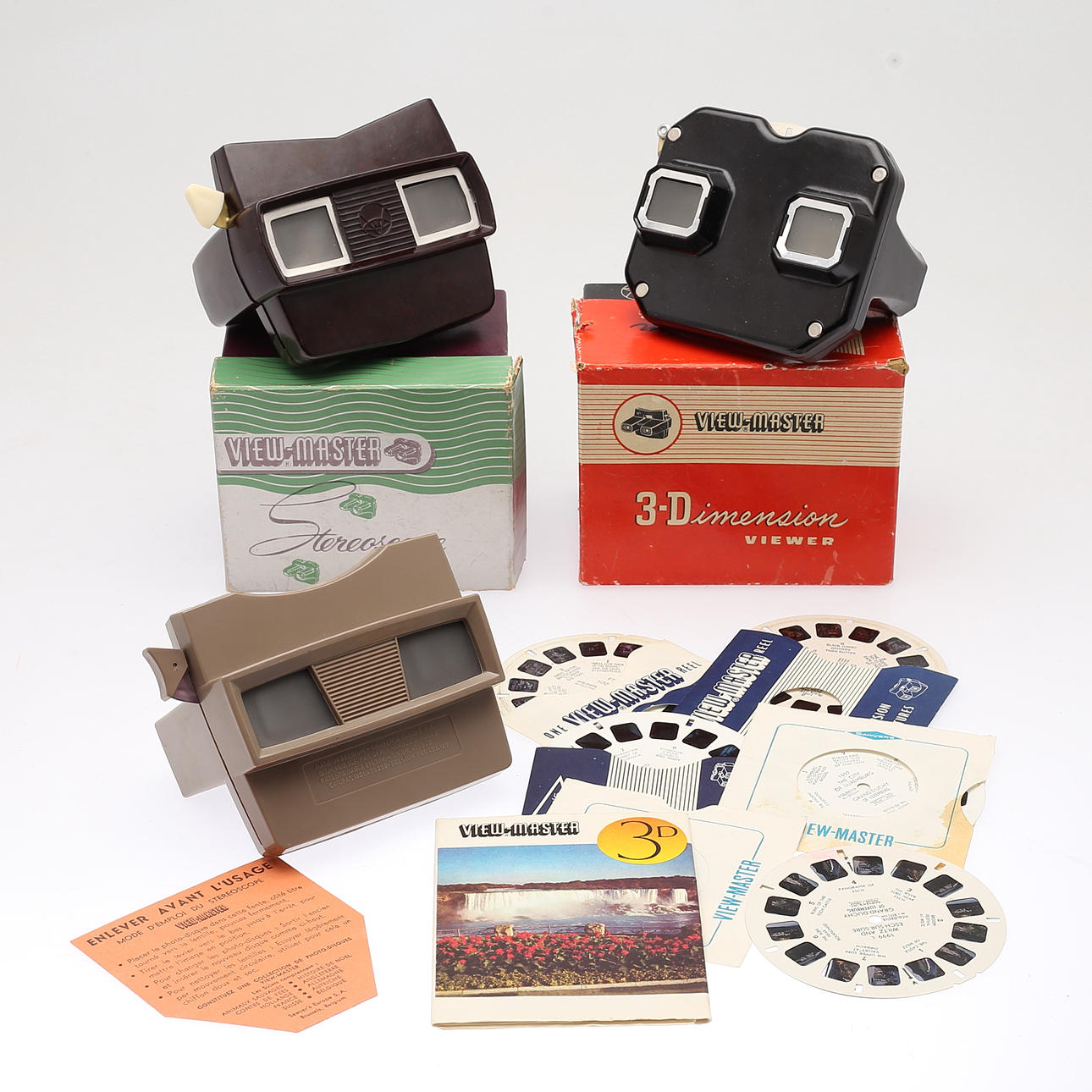 VIEWMASTER, 3 pcs, 1950s.