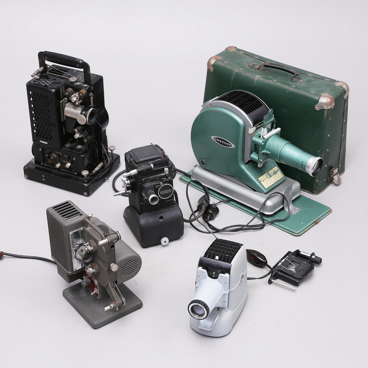 PROJECTORS FOR SLIDES AND NARROW FILM, 4 pcs, 1900s. Photo, Cameras ...