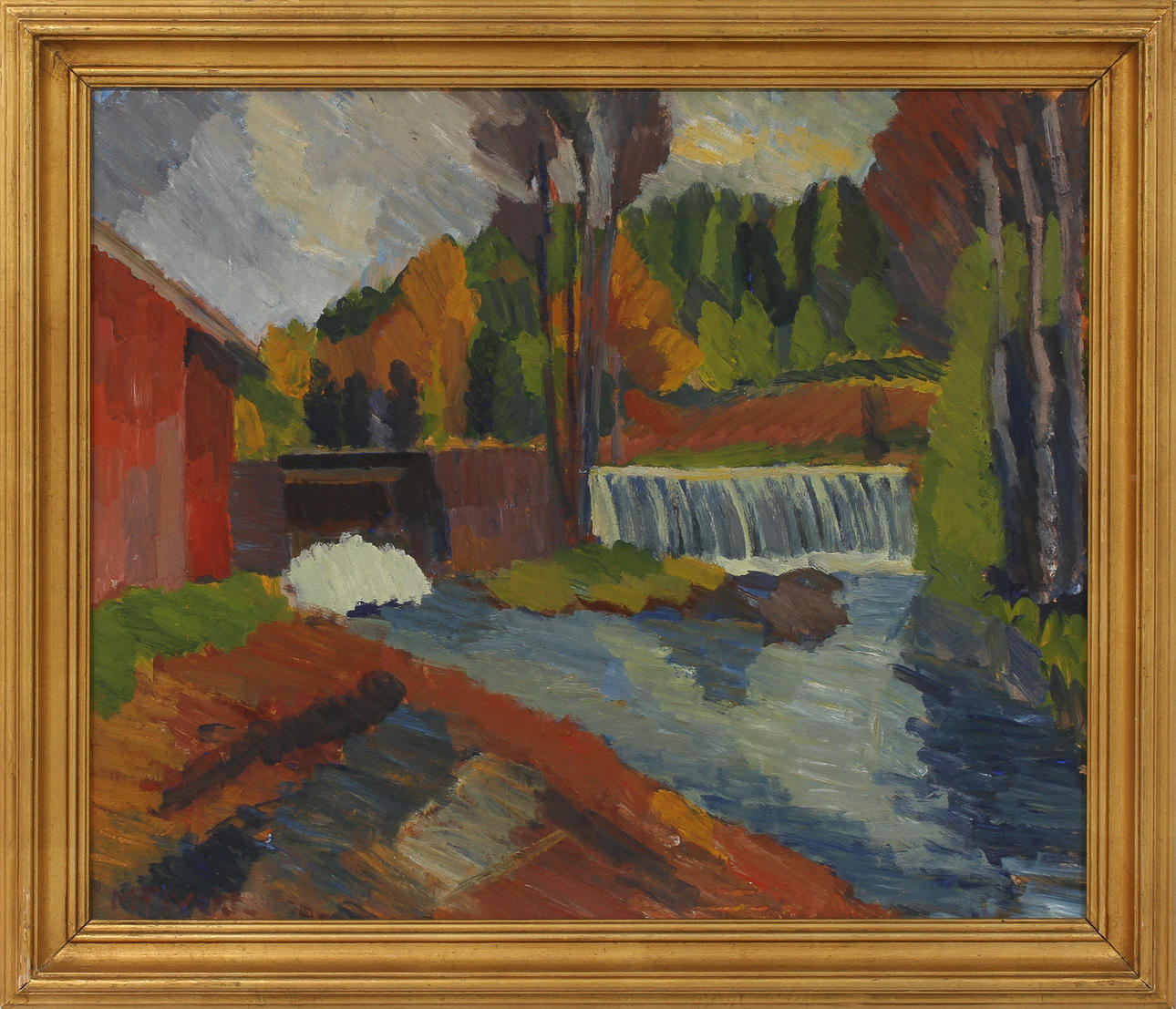 MANFRED FLYCKT. olja på pannå, signerad.