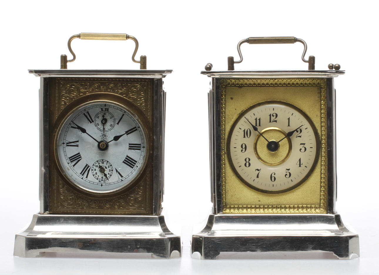 RESEUR med speldosa, 2 st, Junghans, 1900-talets första del.