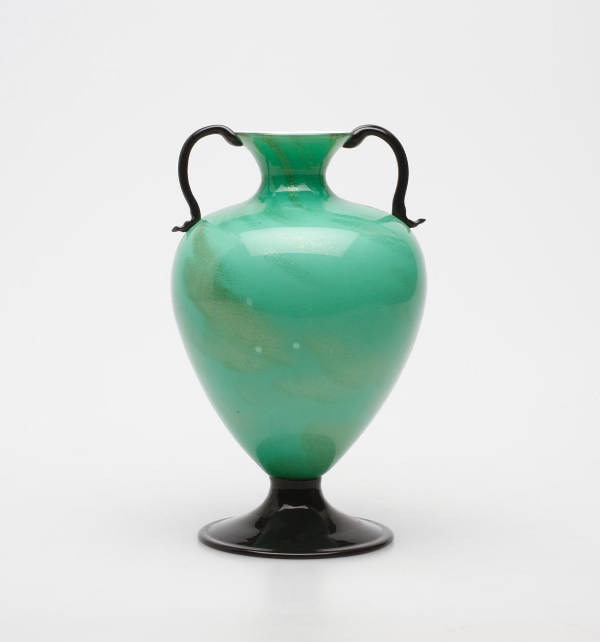 VAS, glas, 1930-tal, troligen Fratelli Toso, Murano, Italien.