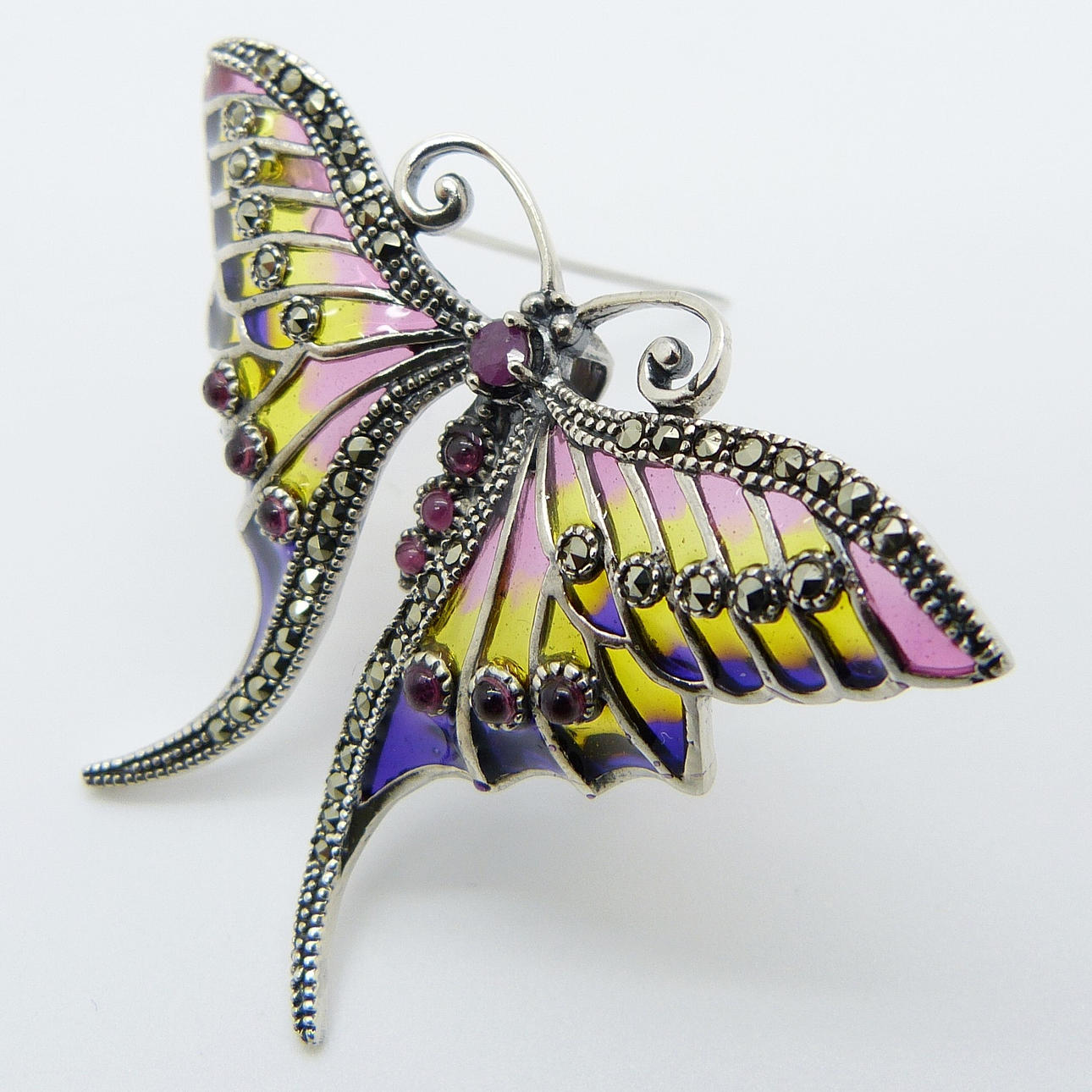 STOR RUBY MAL BROSCH.