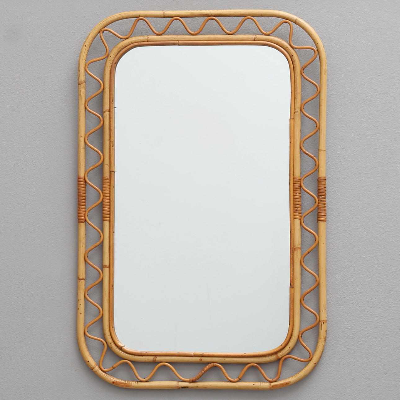 SPEGEL, BAMBU OCH ROTTING, 1900-TALETS ANDRA HÄLFT.