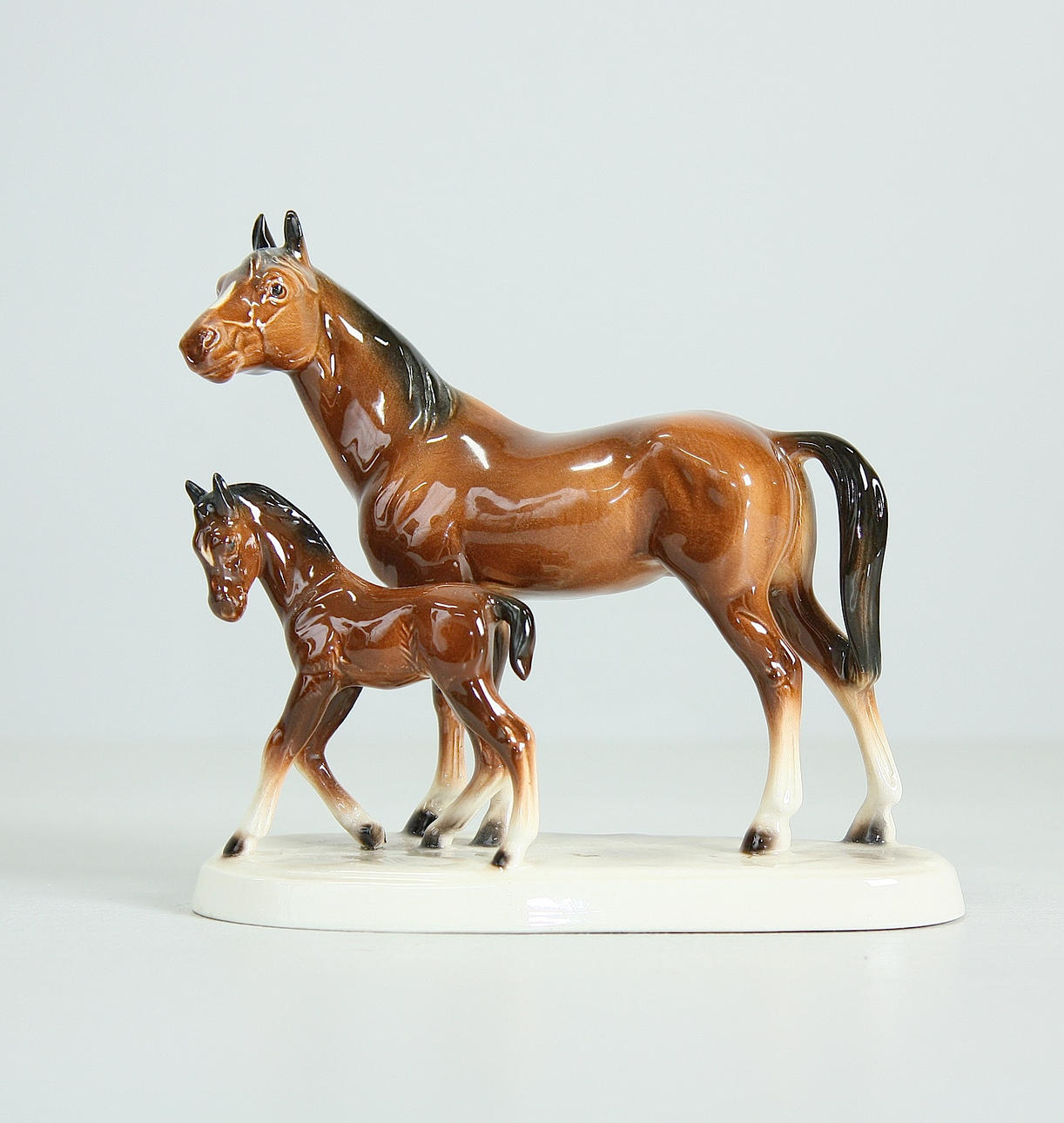 FIGURINE, horses, Germany, 20th century.