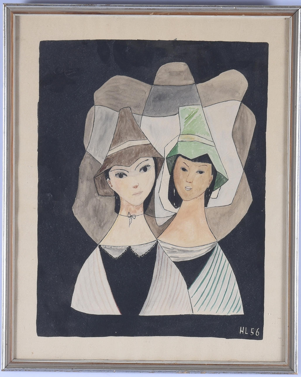 OIDENTIFIERAD KONSTNÄR. Akvarell.